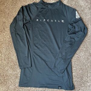 Rip Curl Black Long Sleeve Tee Athletic Fit